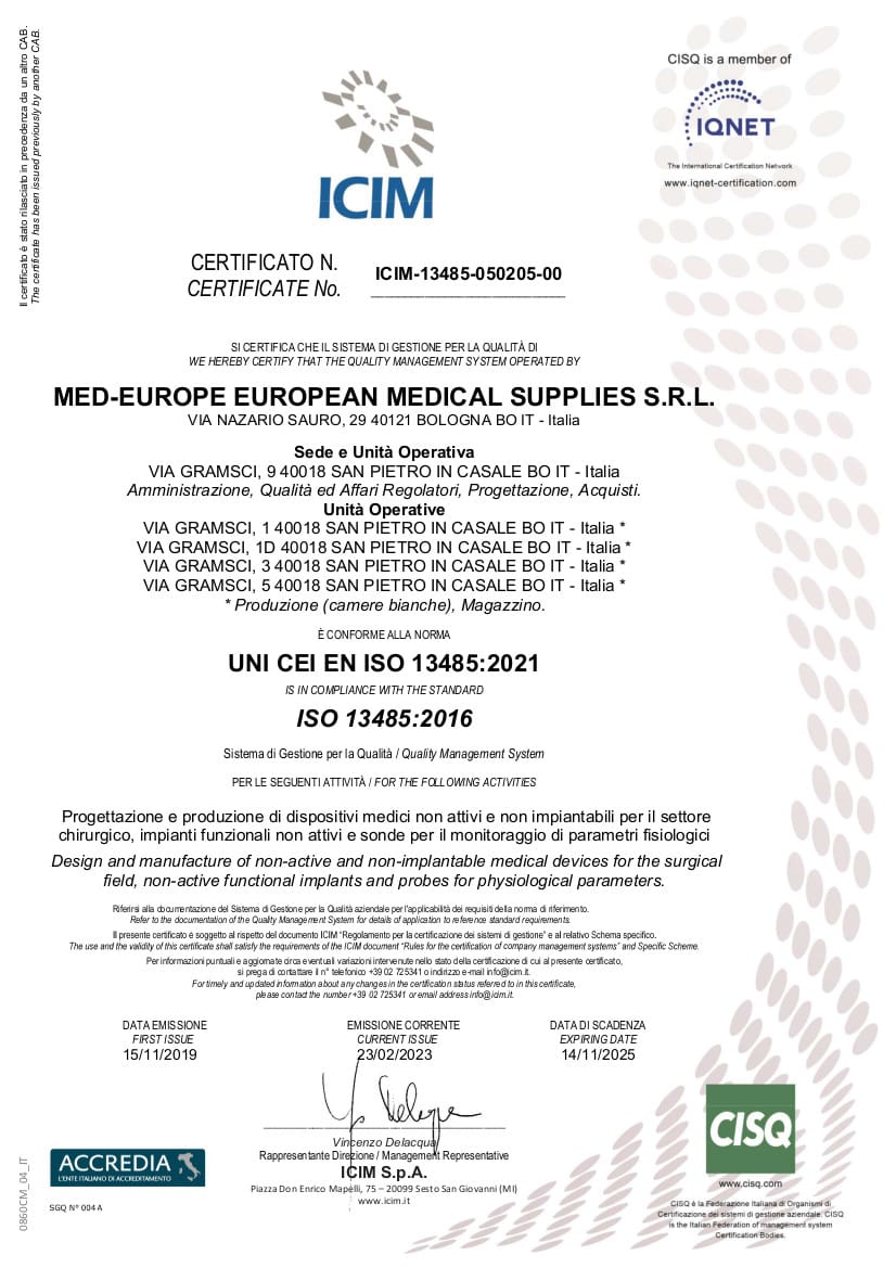 Certification MedEurope