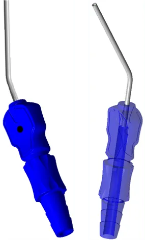 Flat tip cannula